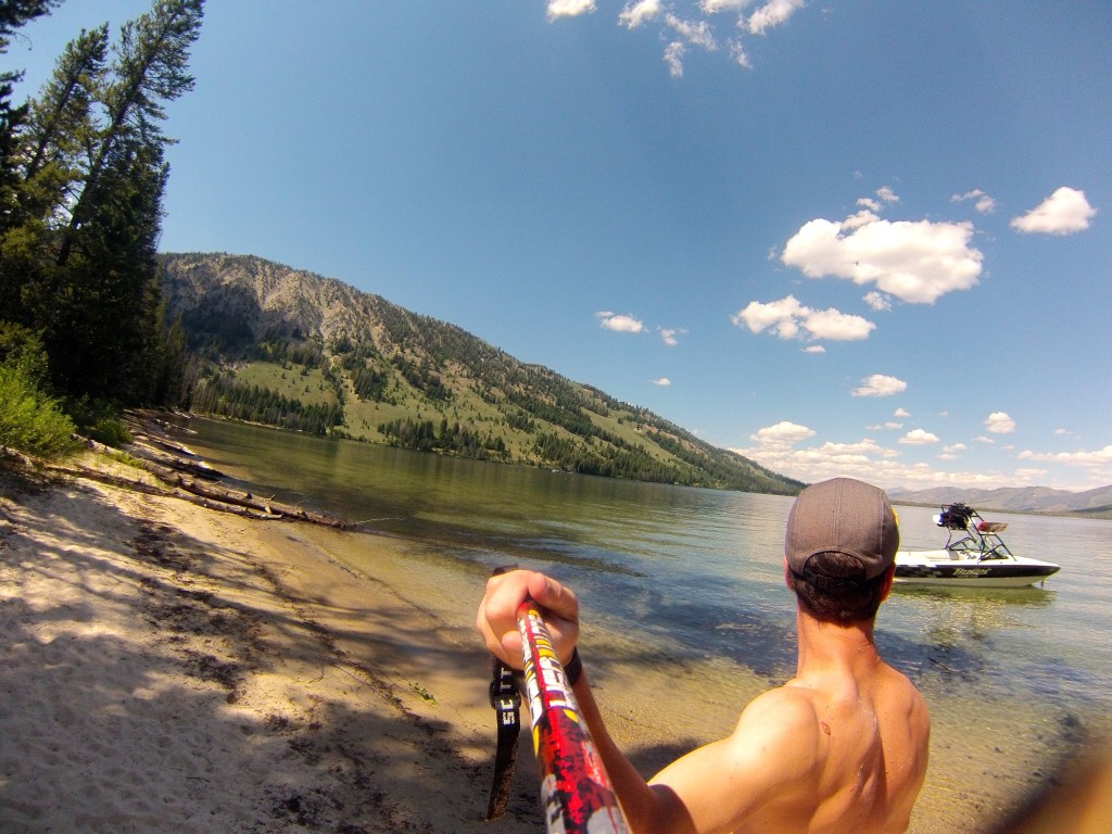 Taking in the scenery at the oh-so-serene Alturas Lake