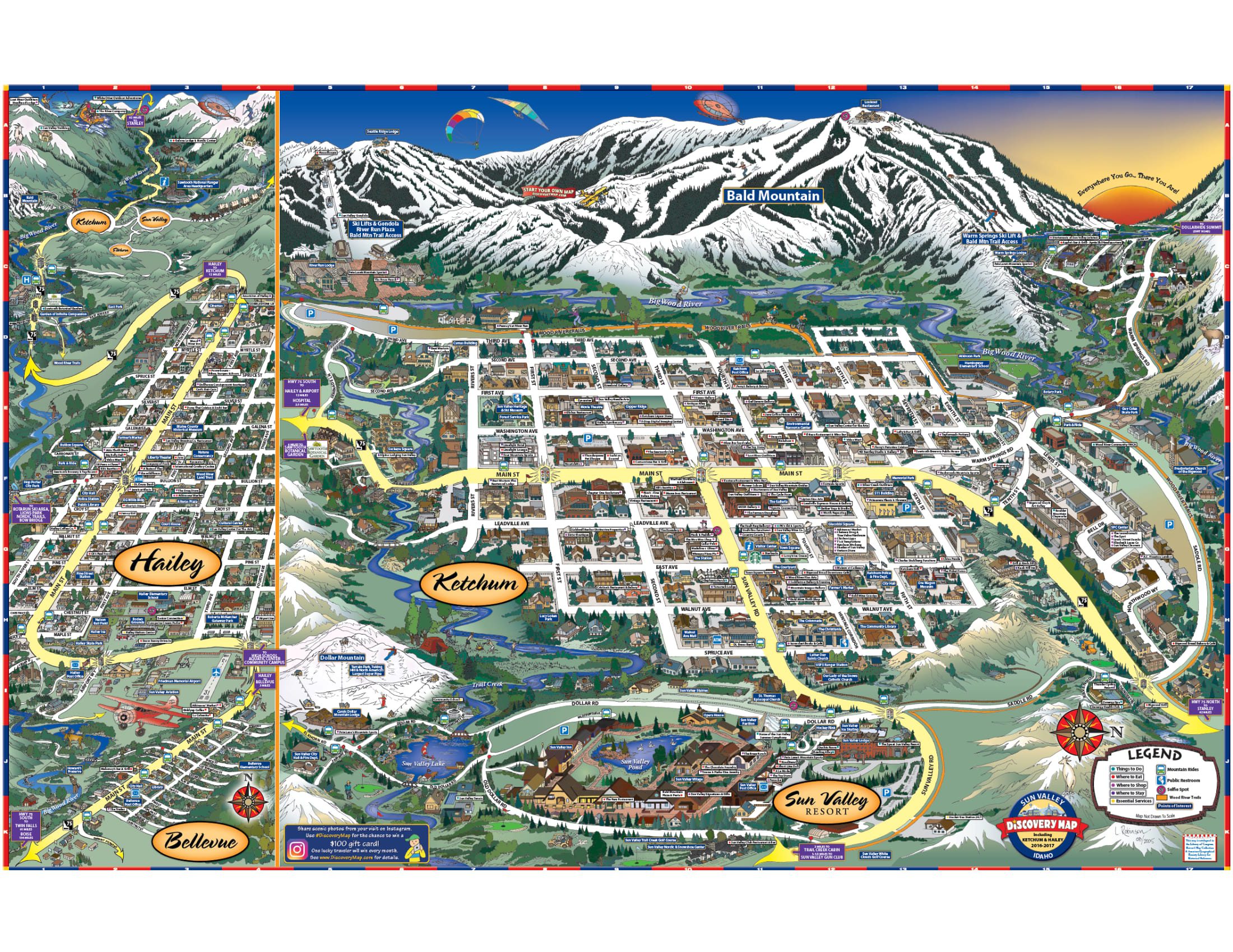 Sun Valley Idaho Map Sun Valley Discovery Map - Visit Sun Valley