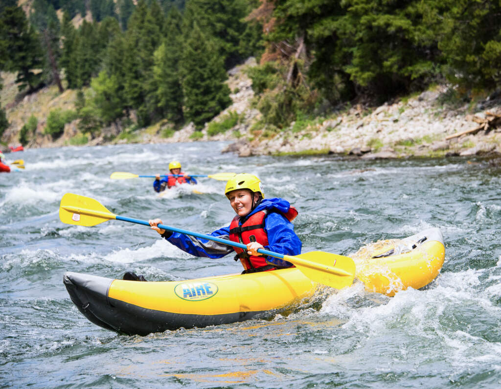 Rafting near Sun valley, Idaho on the Salmon River