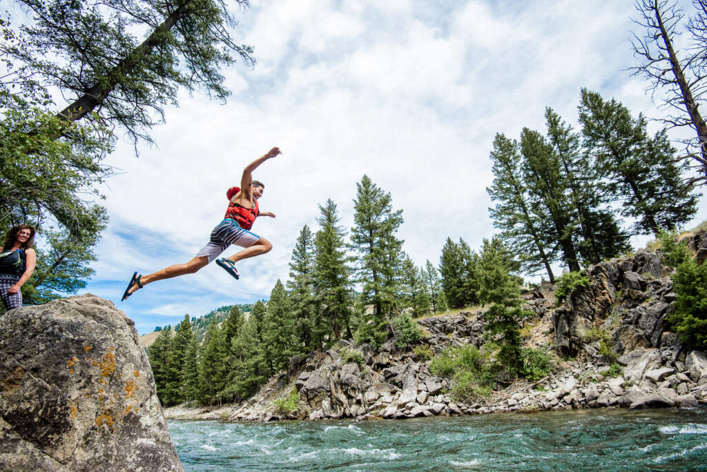 Rafting near Sun valley, Idaho on the Salmon River