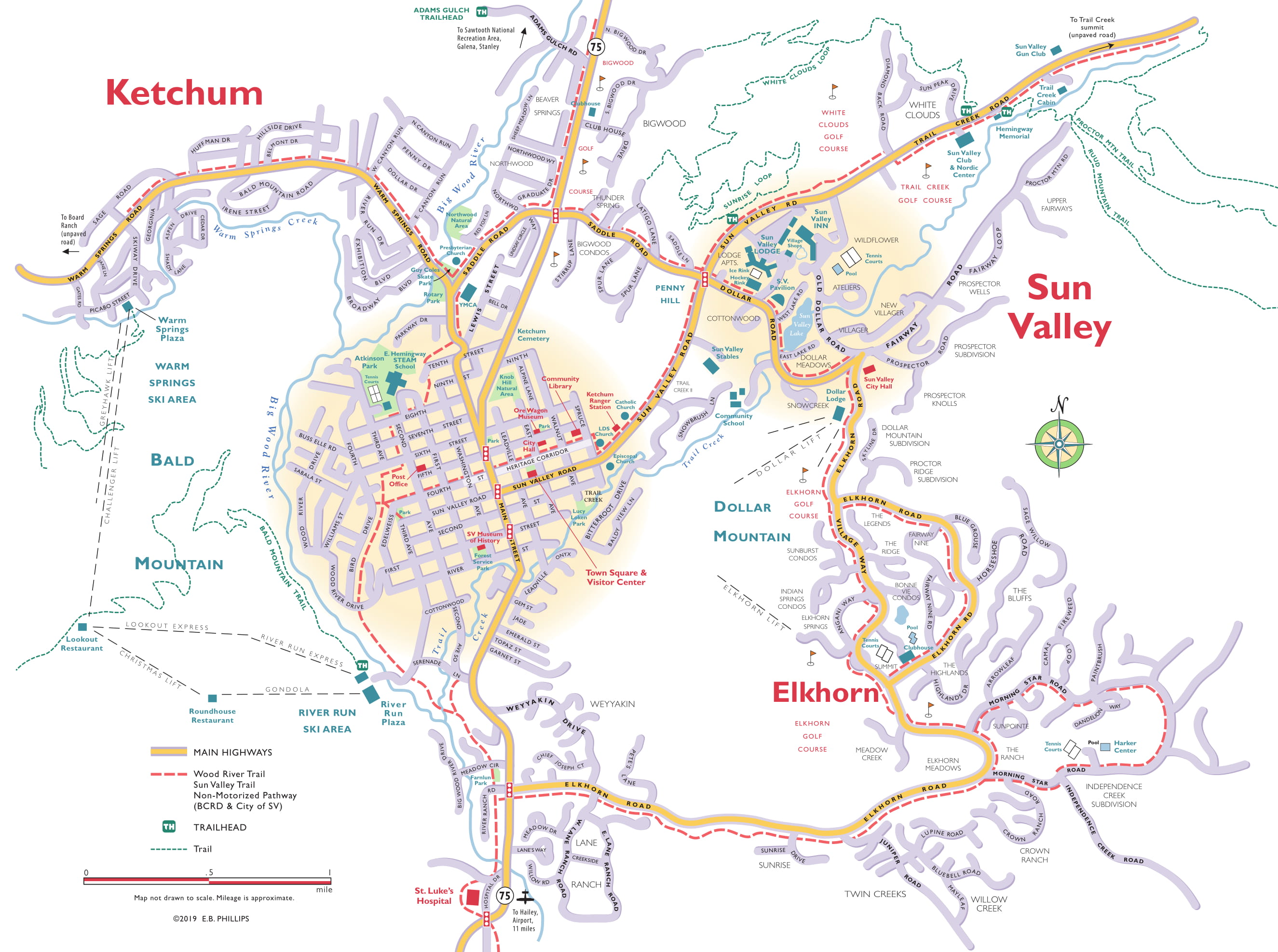 Ketchum Sun Valley Area Maps Visit Sun Valley