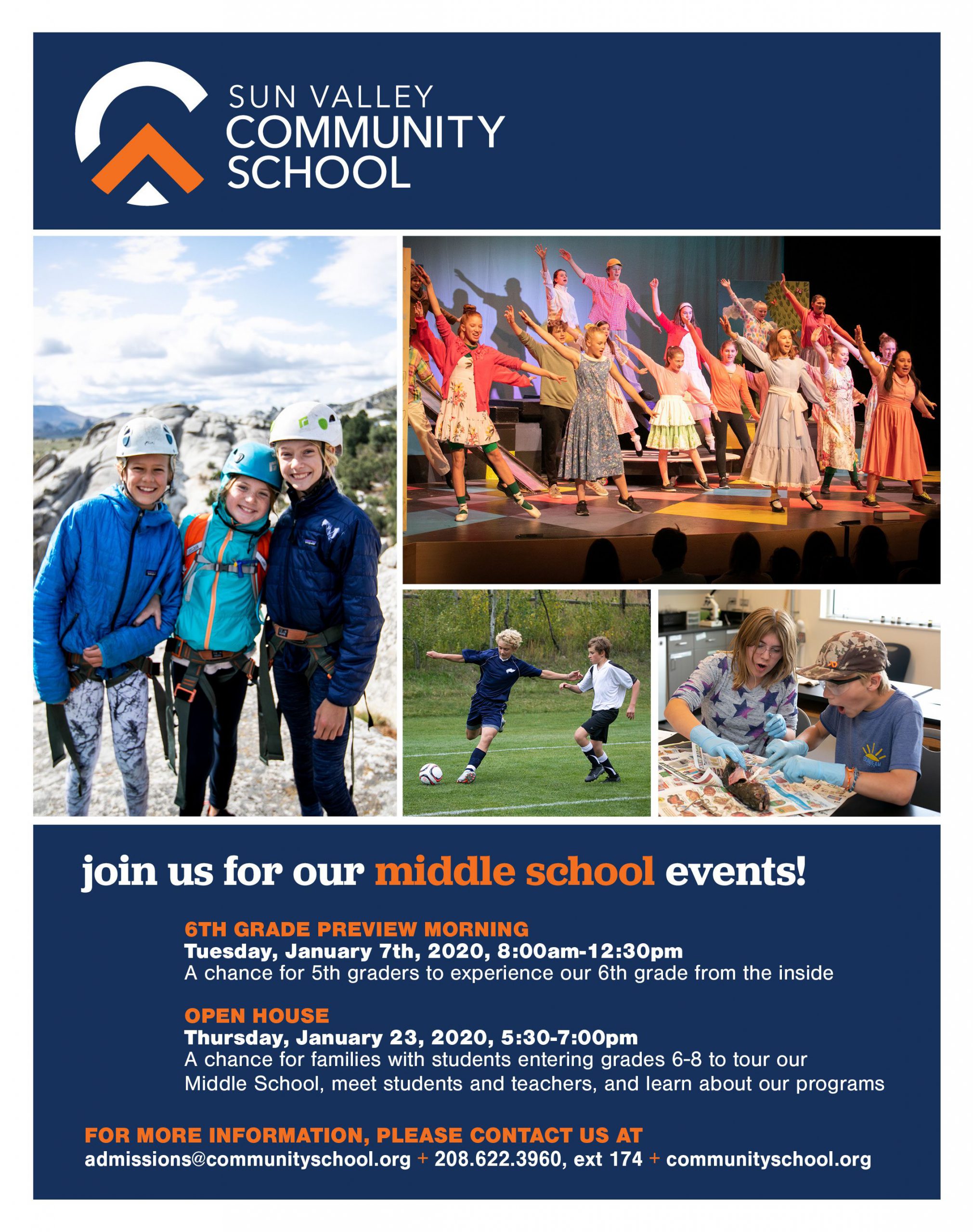 6th Grade Preview Morning at Sun Valley Community School Visit Sun Valley