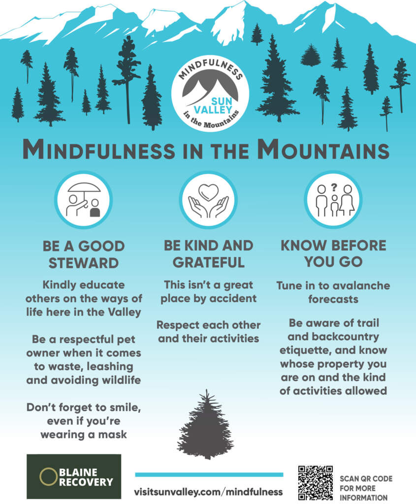 Mindfulness in the Mountains - Winter Poster