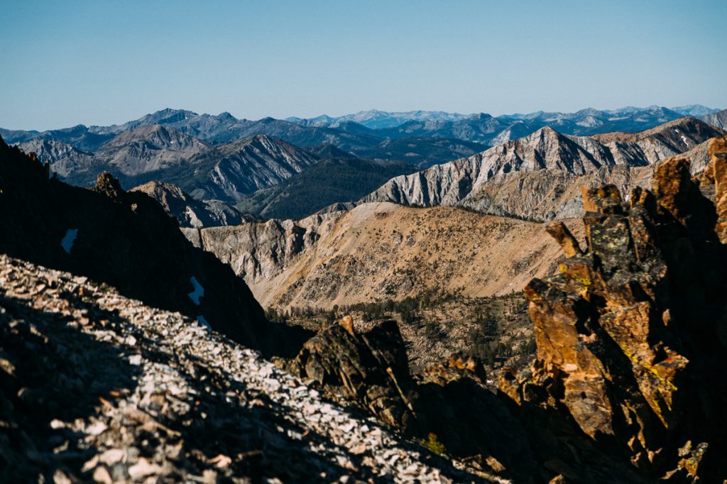 White Cloud Mountain Range in Central Idaho