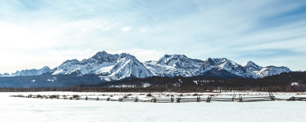 The famous Idaho Sawtooth Mountain Range