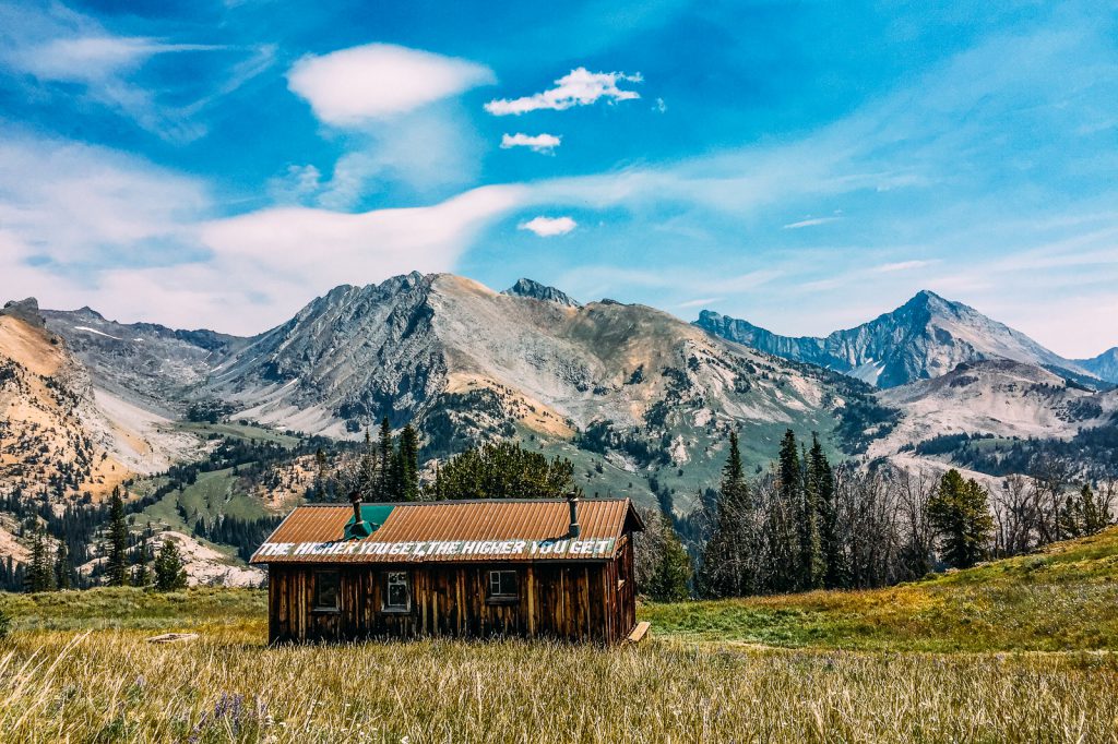 Pioneer mountain range near Sun Valley Idaho