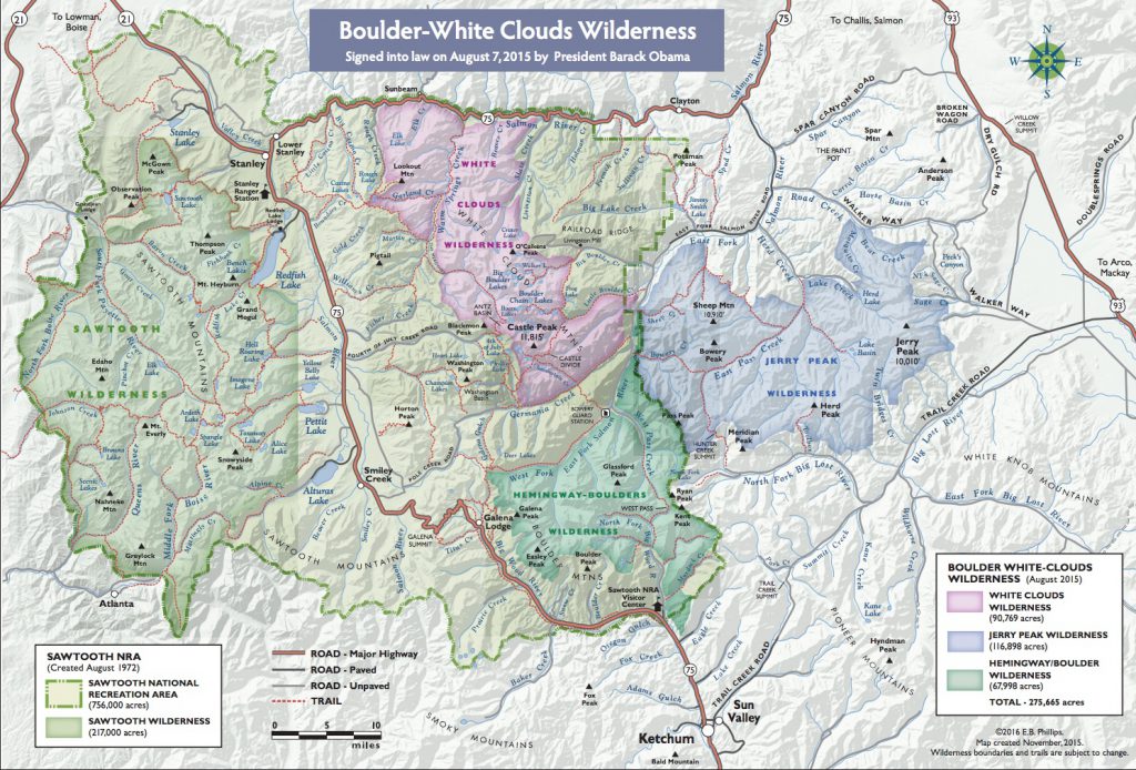 Wilderness Zones area map