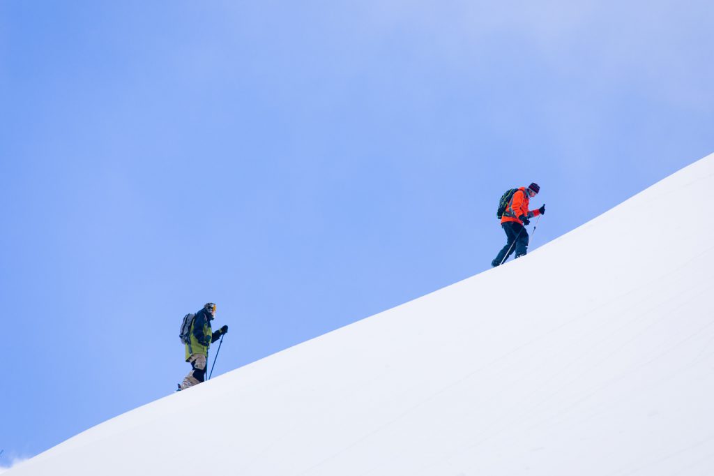 Skinning in Sun Valley, Idaho