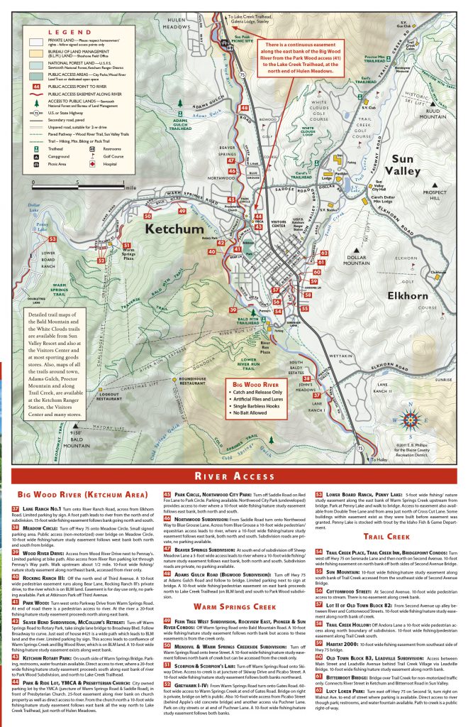 Ketchum Fishing map