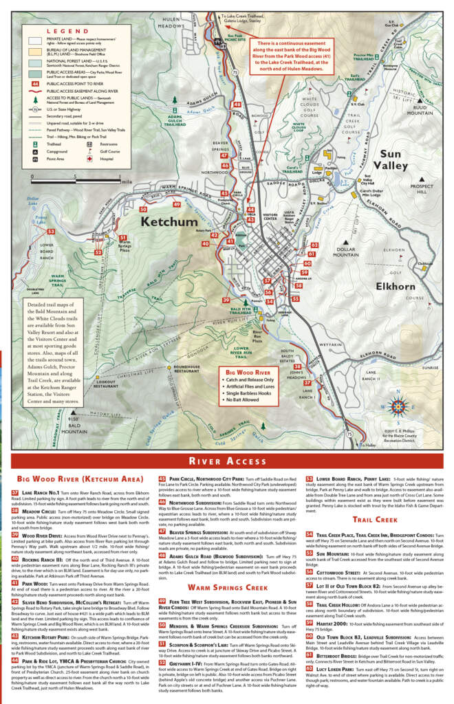 Ketchum Fishing map