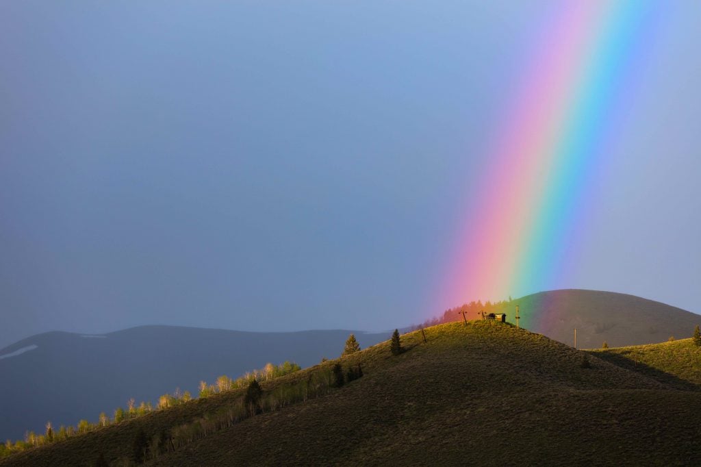 Rainbow over Rudd