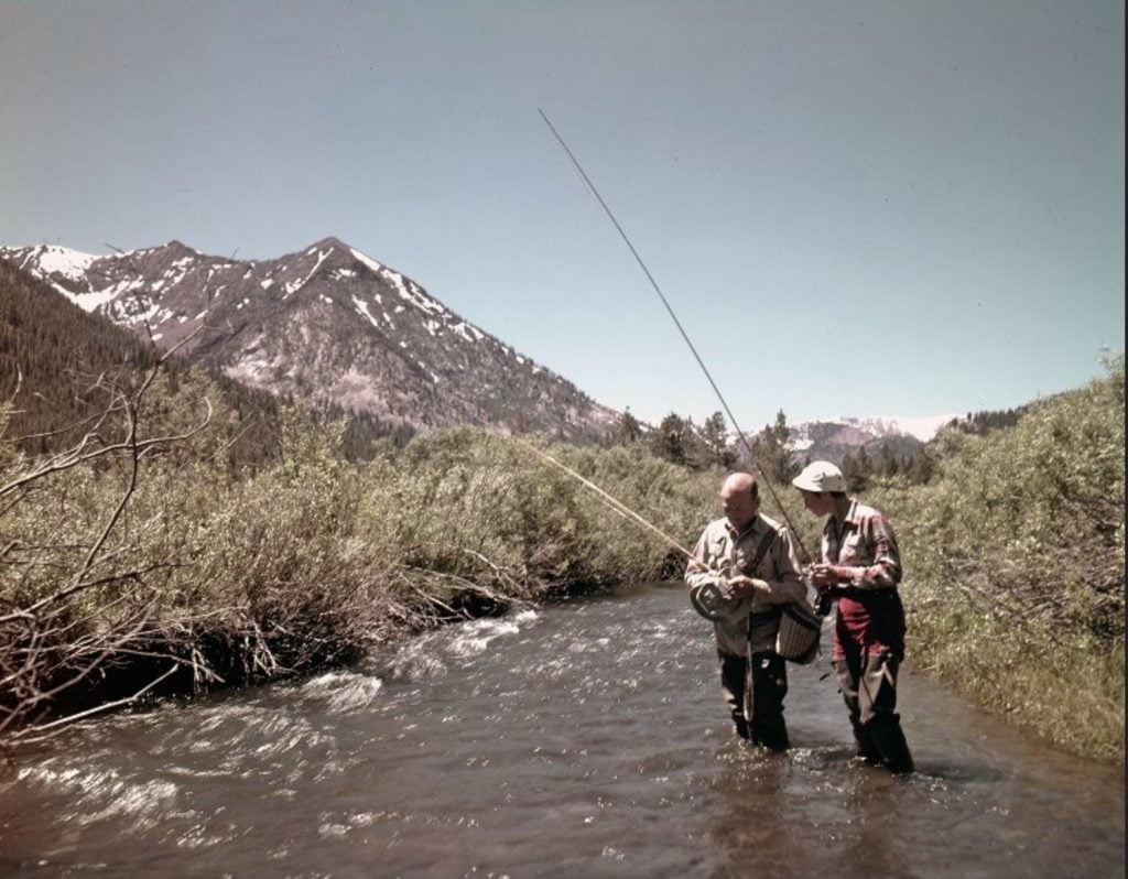 Old fishing picture circa 1950s