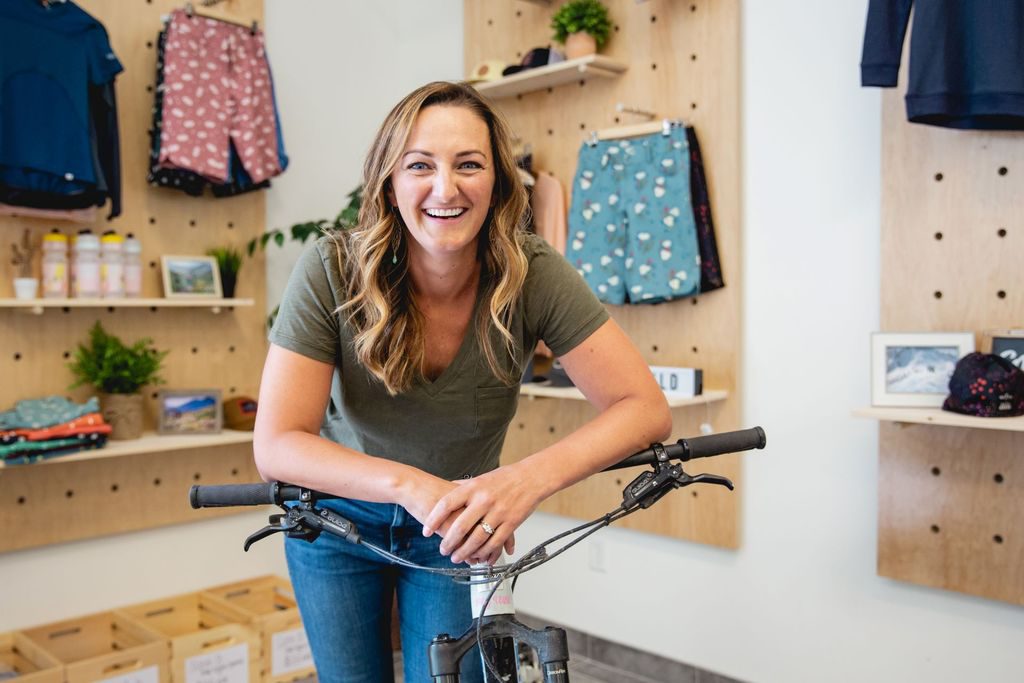 Cassie at the wild rye store