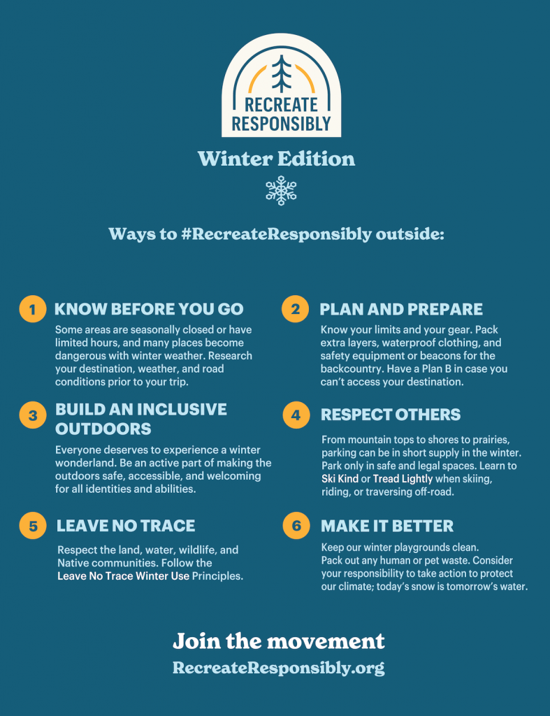 Recreate Responsibly - Winter