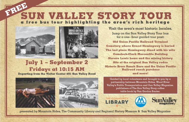 Sun Valley Story Tour @ Visitor Center | Ketchum | Idaho | United States