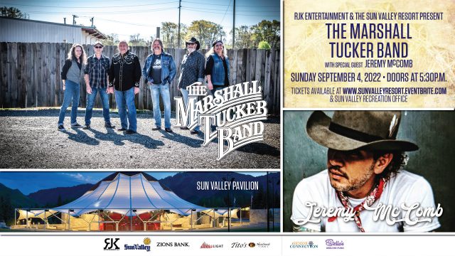 The Marshall Tucker Band w/Jeremy McComb Sun Valley Pavilion @ Sun Valley Pavilion | Sun Valley | Idaho | United States